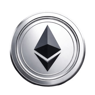 Grafiskt flytande element med Ethereum ETH-kryptovalutamynt